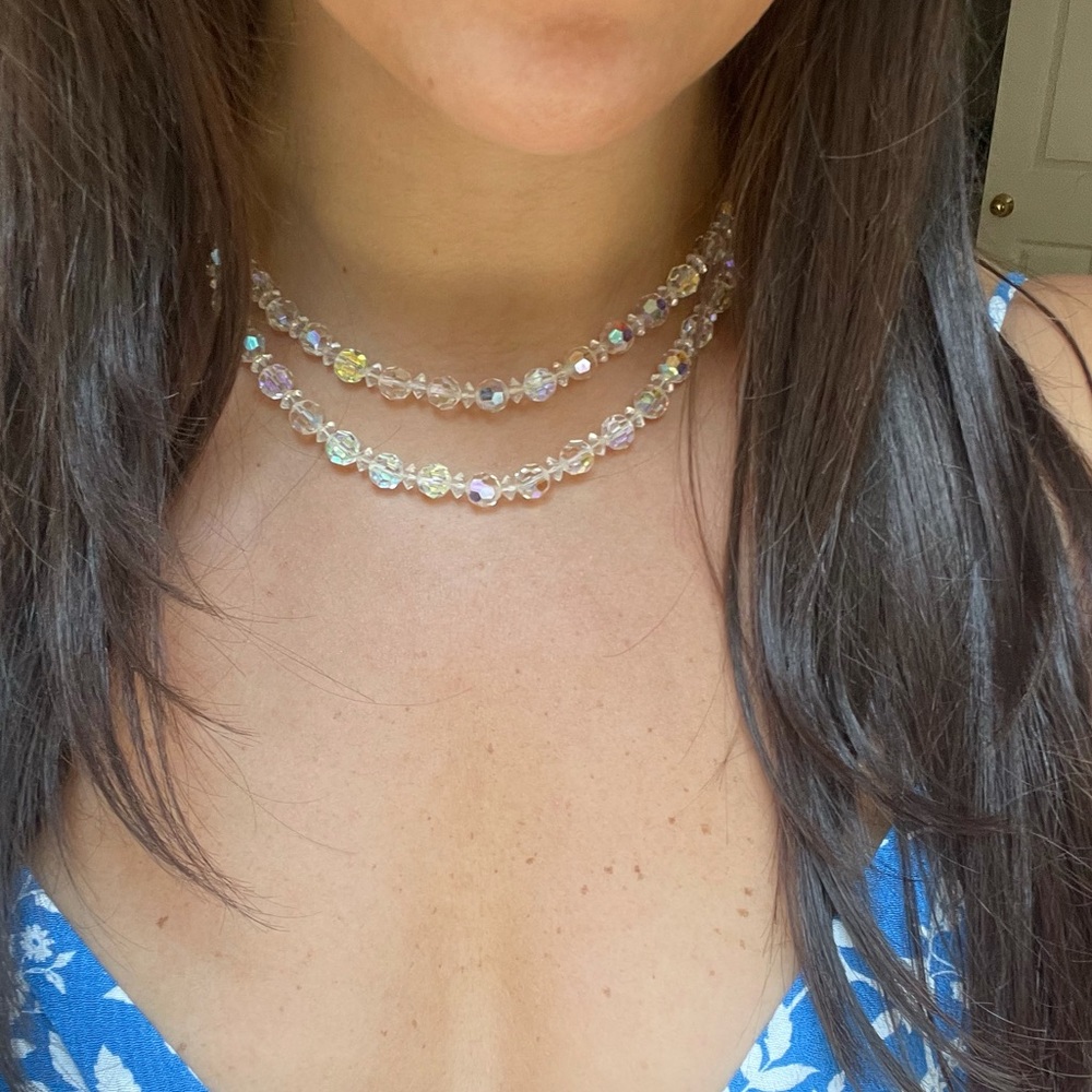Double Layer Crystal Adjustable Necklace